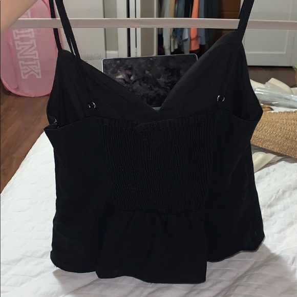 Black ZARA top with spaghetti straps - Picture 2 of 3
